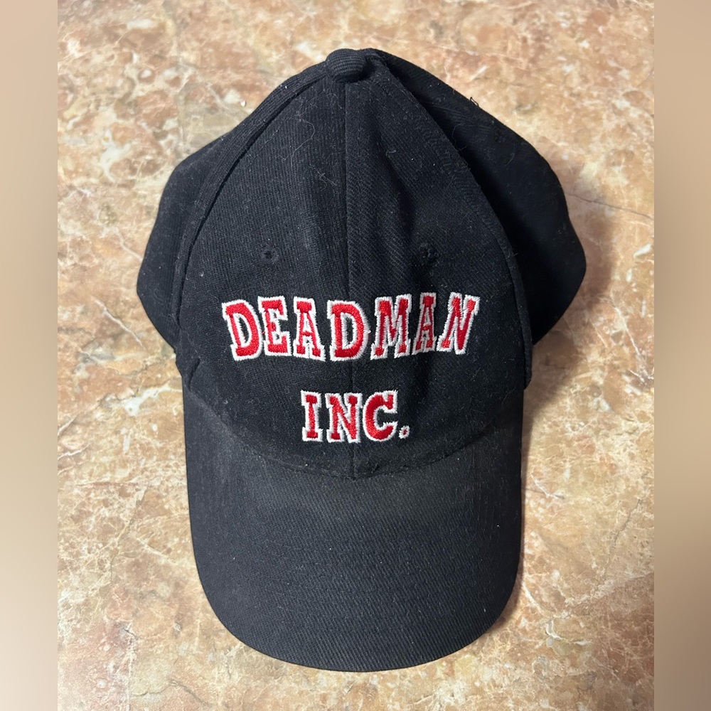 Vintage Black WWF Undertaker Deadman Inc. Cap